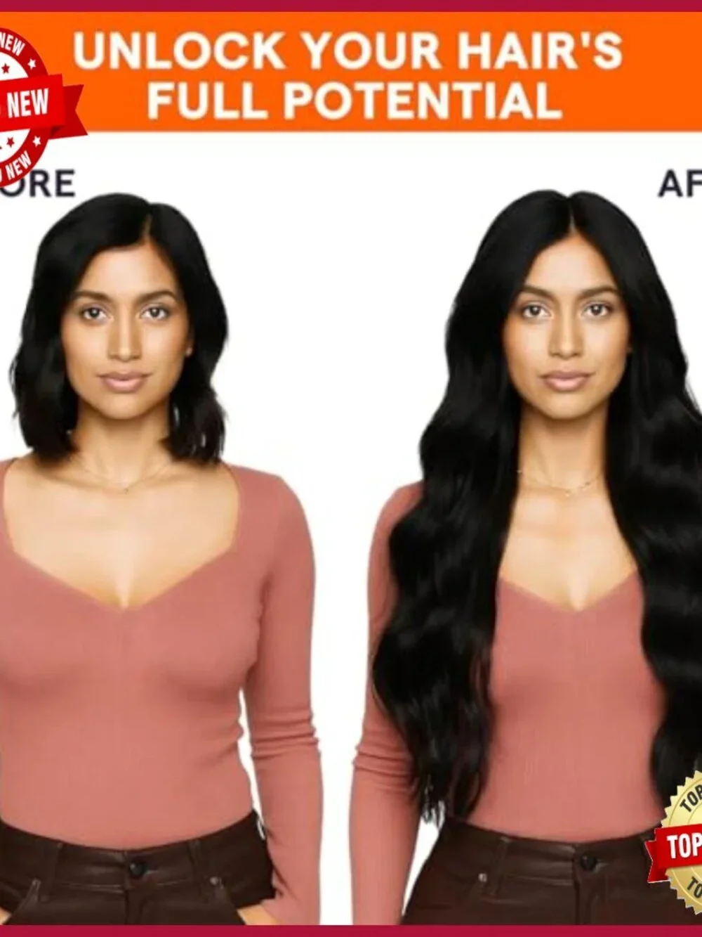 18 Inch Remy Human Hair Extensions 105g Double Weft Sew In Straight
